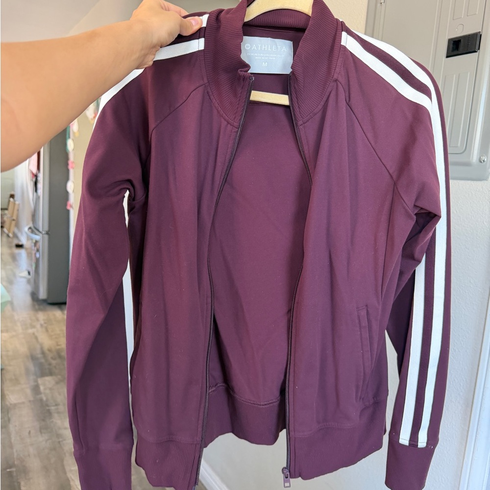 Athleta Women's Burgundy Track Jacket